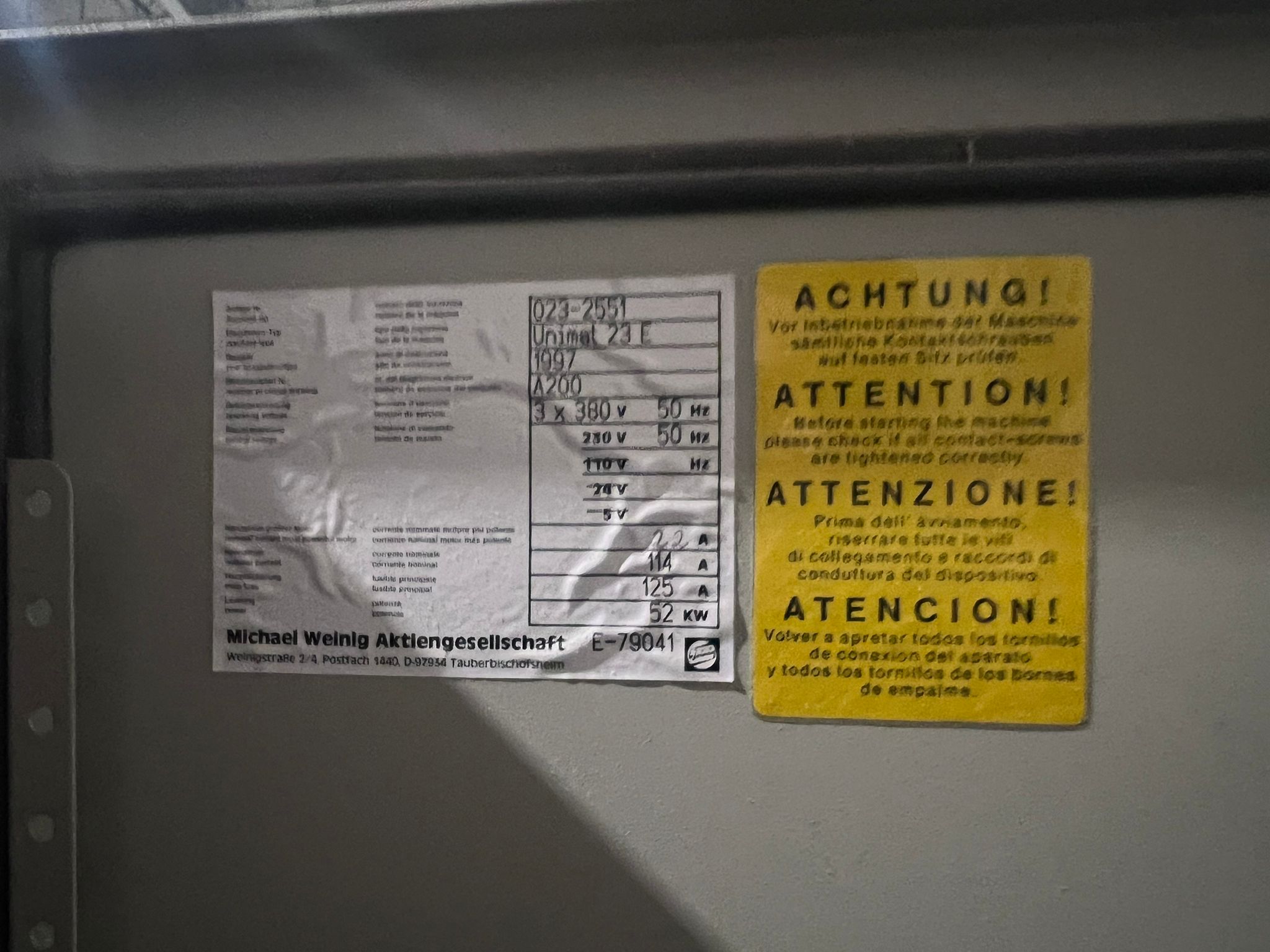 Strugarka czterostronna Weinig Unimat 23E - obrazek 22