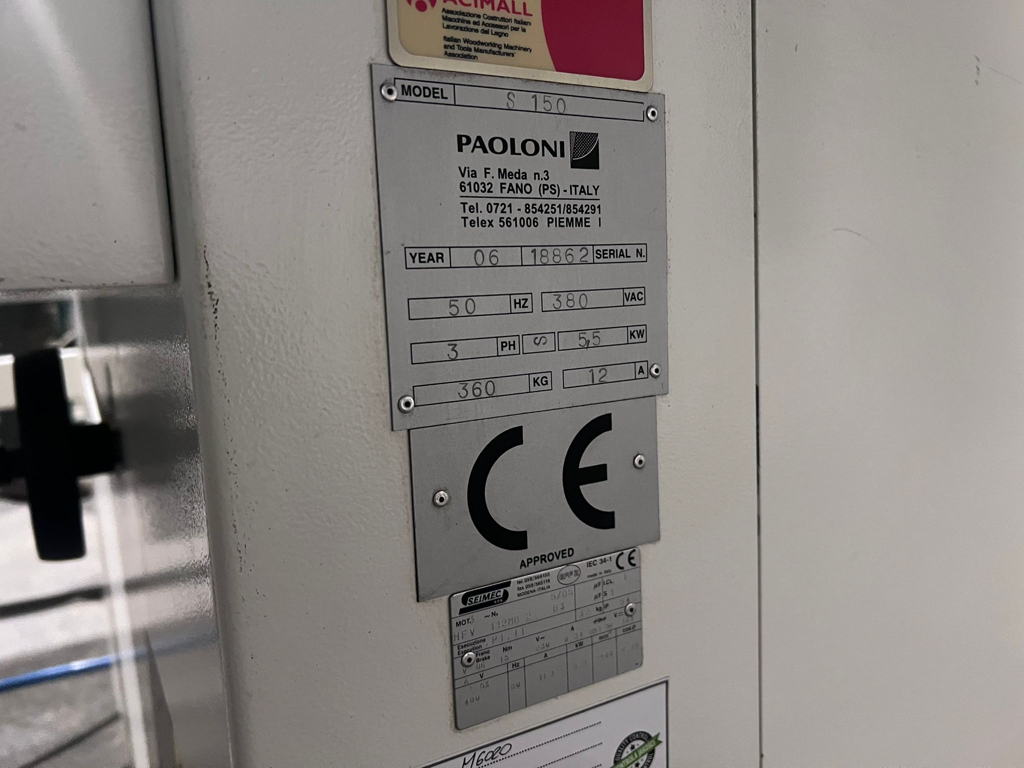 Piła formatowa Paoloni S150 - obrazek 11