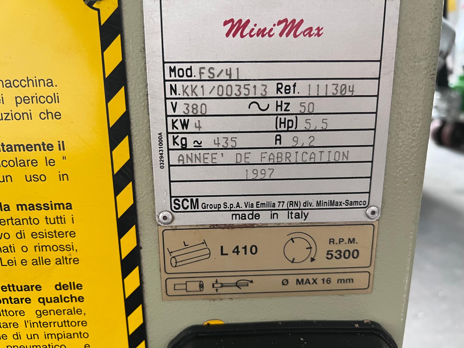 Wyrówniarko-grubościówka SCM Mini Max FS410 - obrazek 11